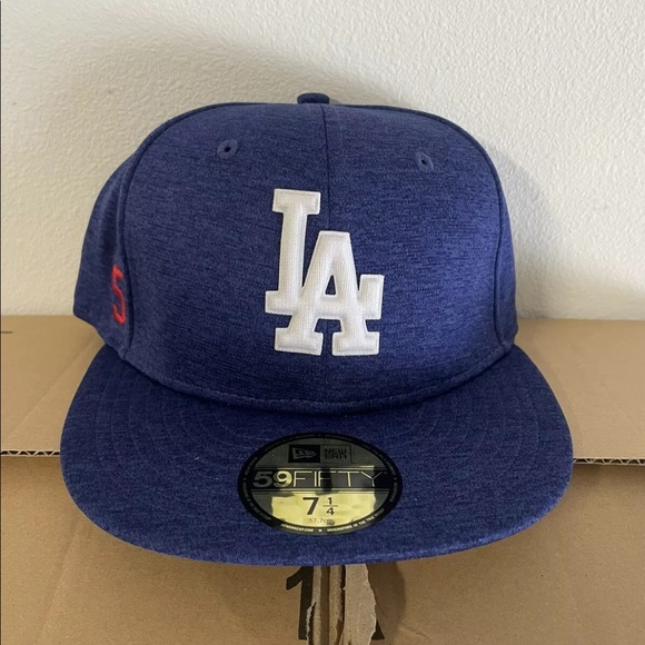 New Era 59Fifty Los Angeles LA Dodgers Game Fitted Hat MLB Cap #5 Freeman Seager - Picture 1 of 3